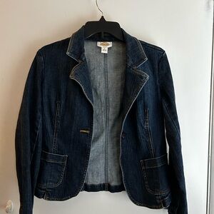 Talbots Women's Denim Jacket - Dark Blue